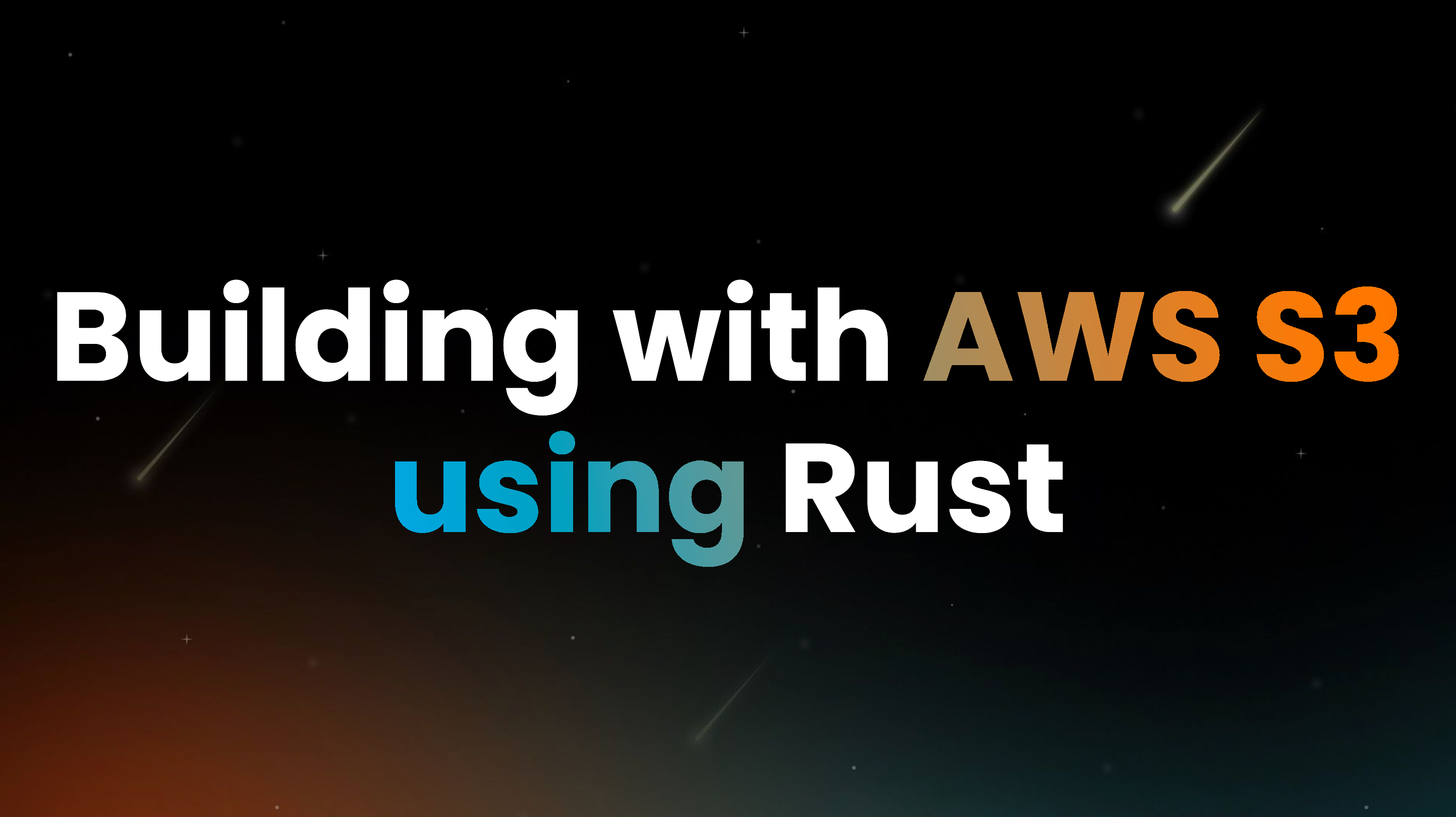 Building with AWS S3 using Rust