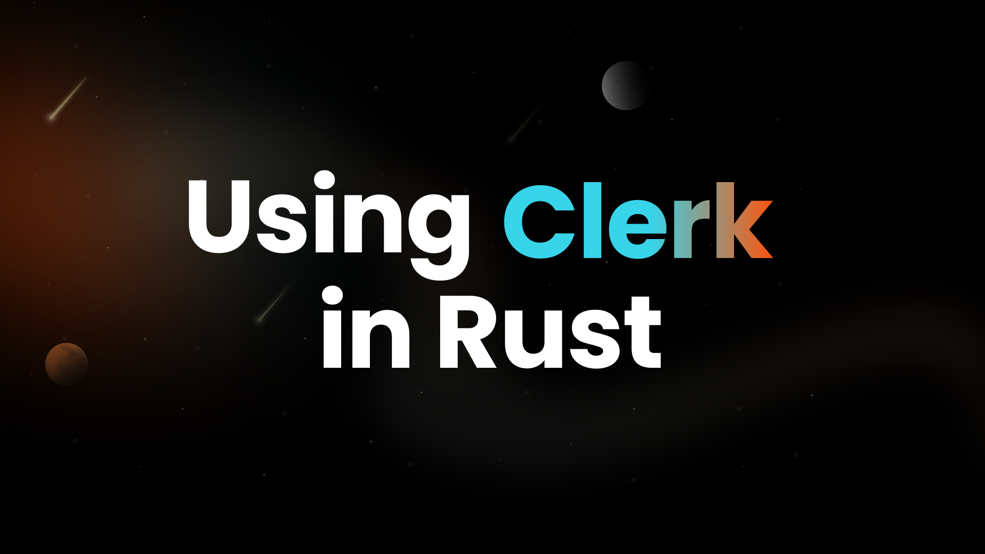 Using Clerk authentication in Rust