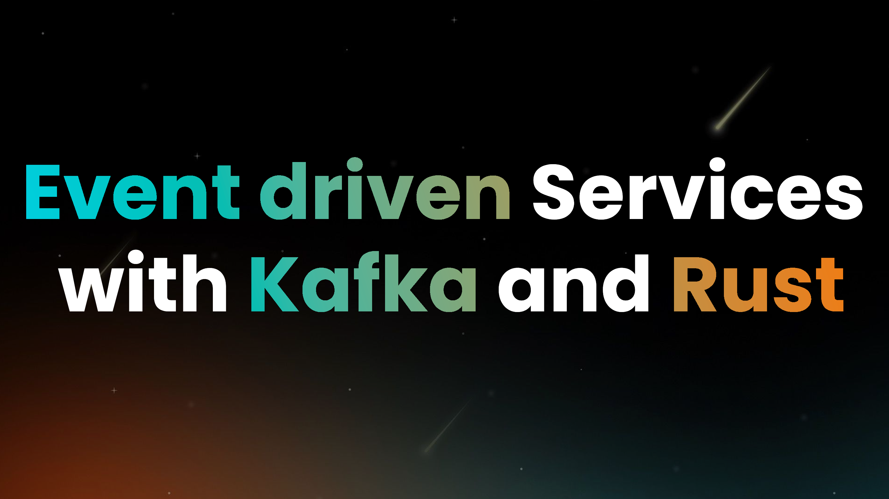 Event driven Microservices using Kafka and Rust