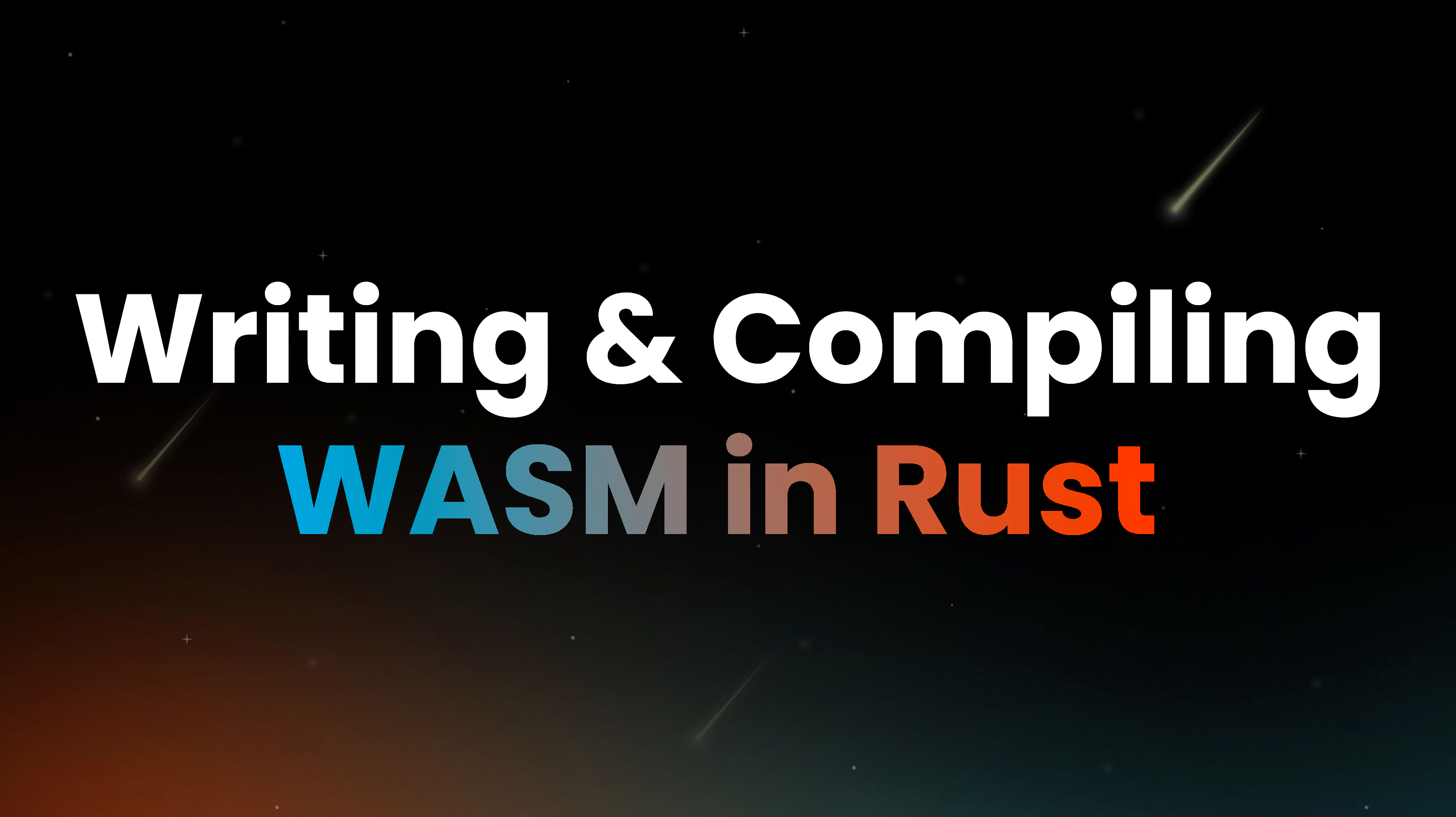 Writing & Compiling WASM in Rust